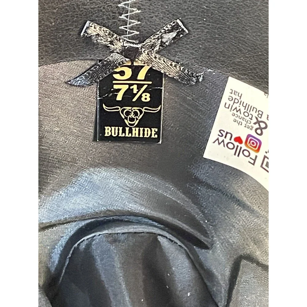 Bullhide by Montecarlo El Variado 6X Black Felt Cowboy Hat Size 7 1/8 Western
